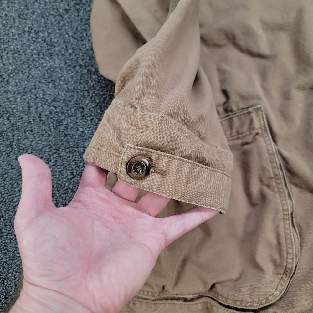 Thunder Bay Jacket Mens M Brown Chore Barn Coat Corduroy Collar Workwear Vintage - Picture 11 of 15